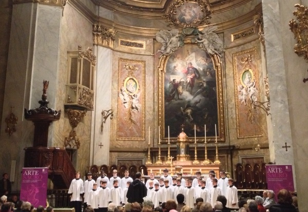 Escolanía del Monasterio del Escorial. Fotografía: mía.